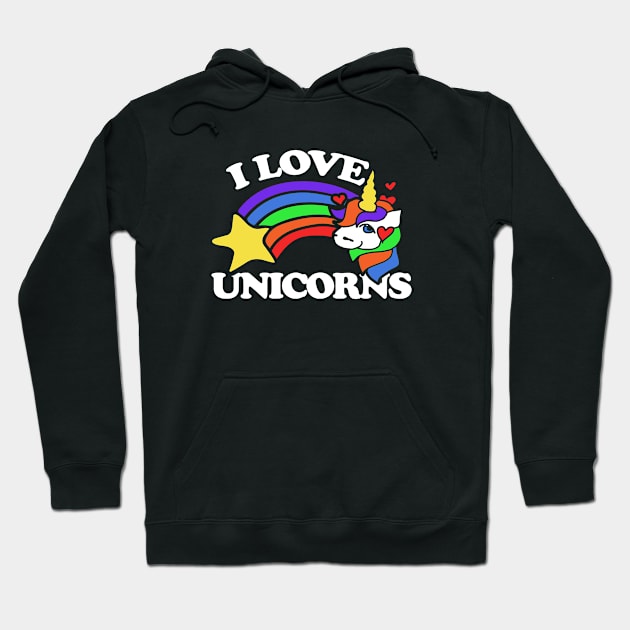 I love unicorns Hoodie by bubbsnugg